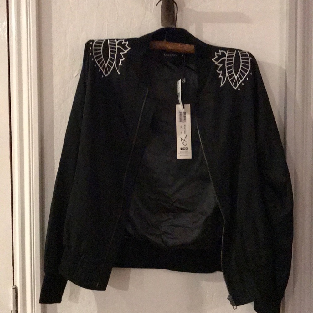 Minkpink blazer with embroidery